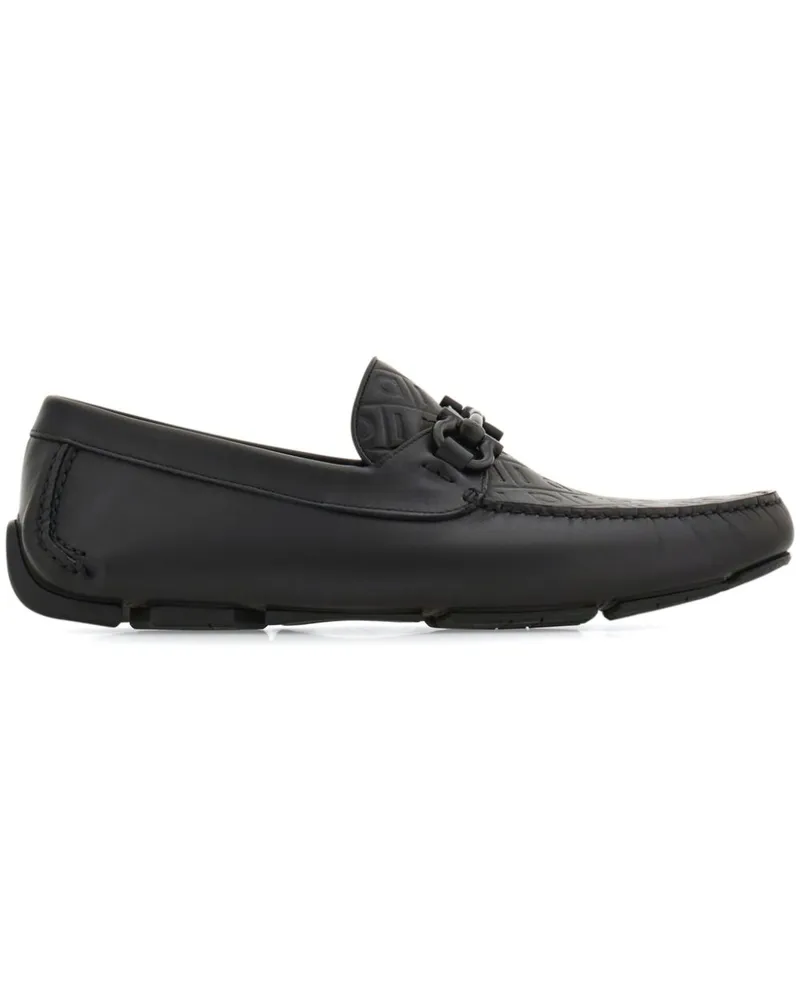 Ferragamo Loafer mit Gancini-Schild - Schwarz Schwarz