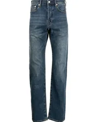 Paul Smith Gerade Jeans mit Stone-Wash-Effekt Blau