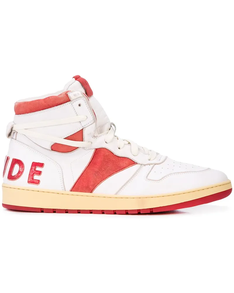 RHUDE Bball' High-Top-Sneakers - Weiß Weiß