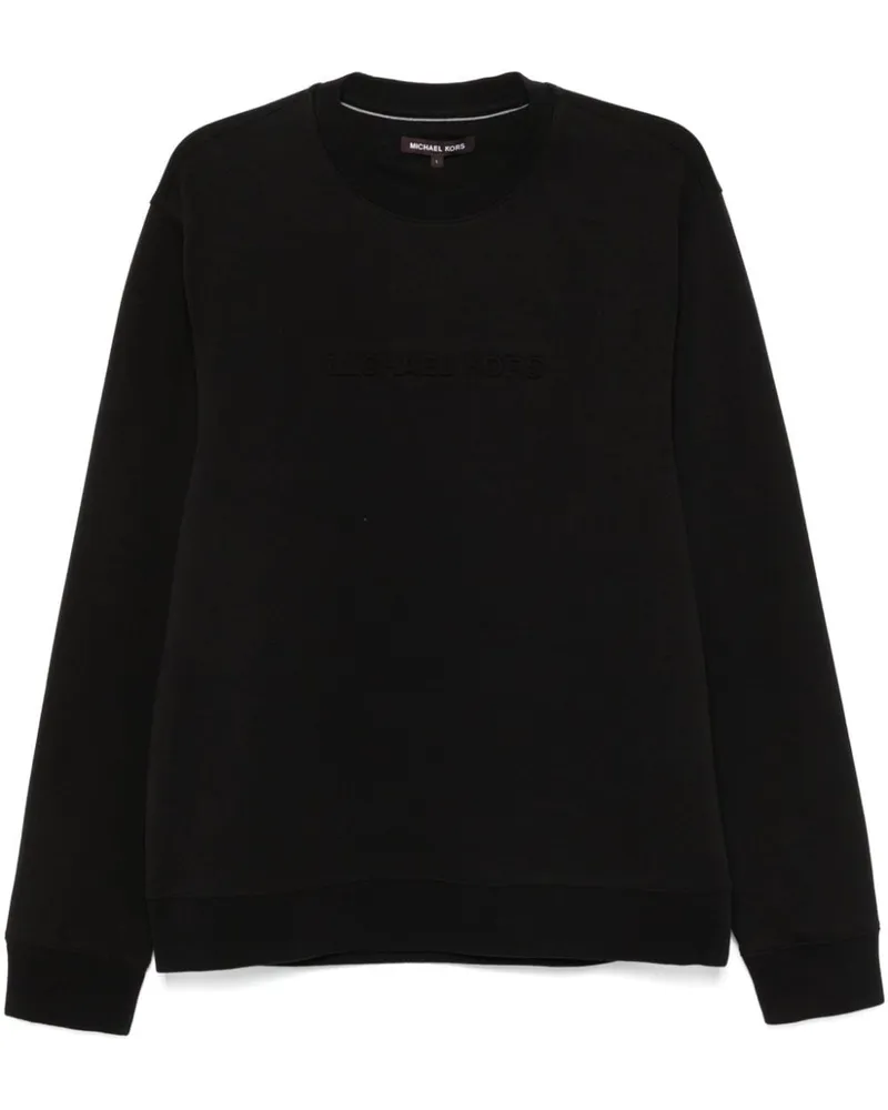 Michael Kors Sweatshirt mit Logo-Prägung - Schwarz Schwarz