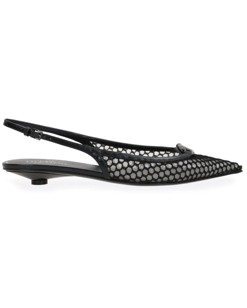 Valentino Garavani Pumps mit Mesh - Schwarz Schwarz