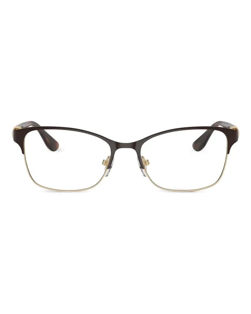 Vogue Brille mit eckigem Gestell - Braun Braun