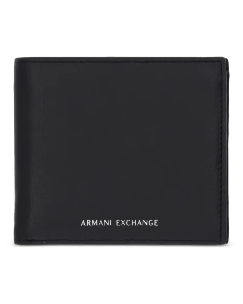 Armani Exchange Portemonnaie mit Logo-Print - Schwarz Schwarz