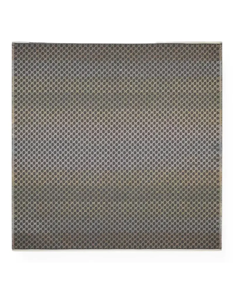 Gucci Jacquard-Schal mit GG-Muster - Grau Grau