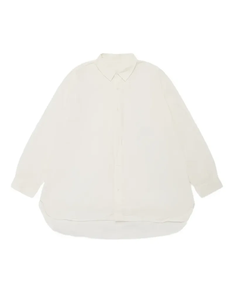 Casey Casey Clothilde curved-hem shirt - Nude Nude