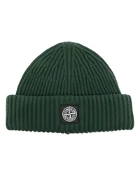 Stone Island Beanie mit Kompass-Patch Grün