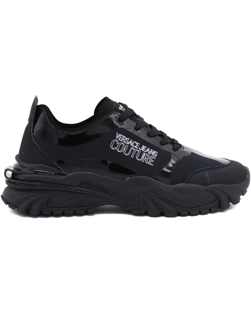 Versace Jeans logo-print sneakers - Schwarz Schwarz