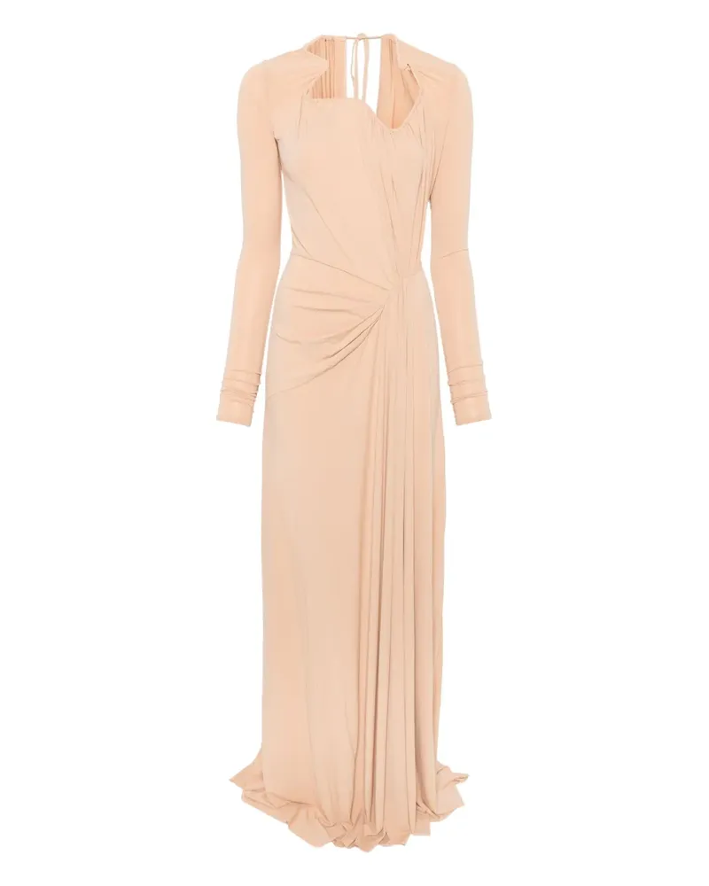 Victoria Beckham Maxikleid mit Raffungen - Nude Nude