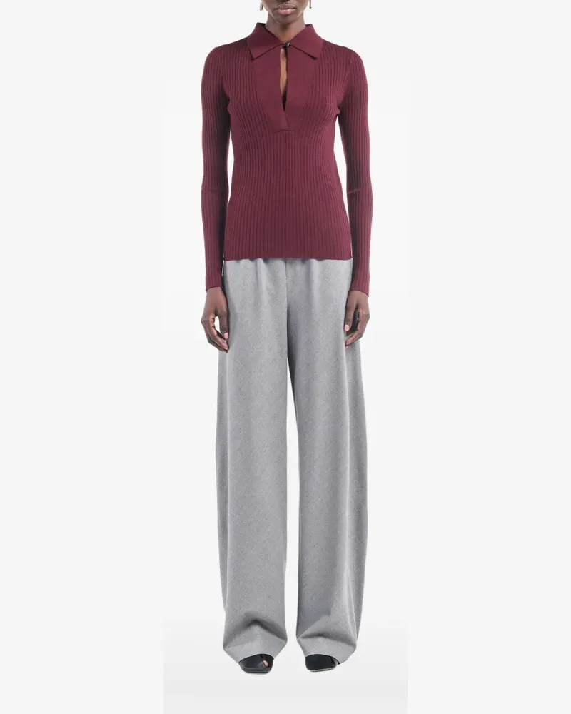 Maria Mcmanus polo-collar top - Rot Rot