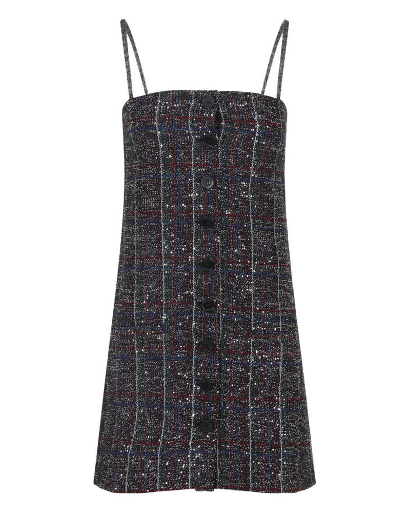 Missoni button check mini dress - Schwarz Schwarz