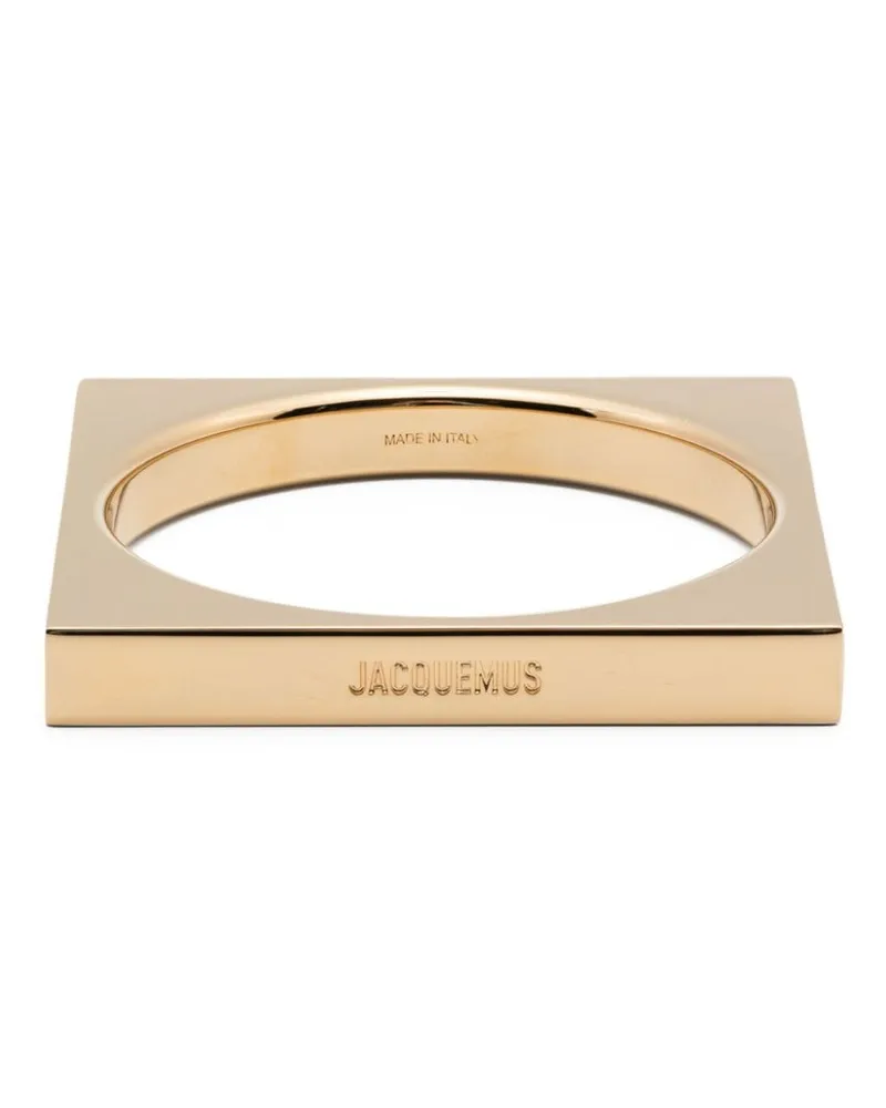 Jacquemus Le Bracelet Carré-Armband mit Logo-Gravur Gold