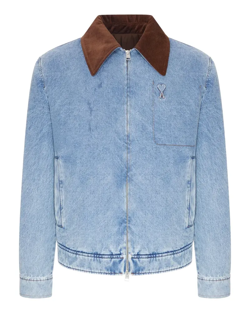 AMI Paris Ami de Coeur denim jacket - Blau Blau