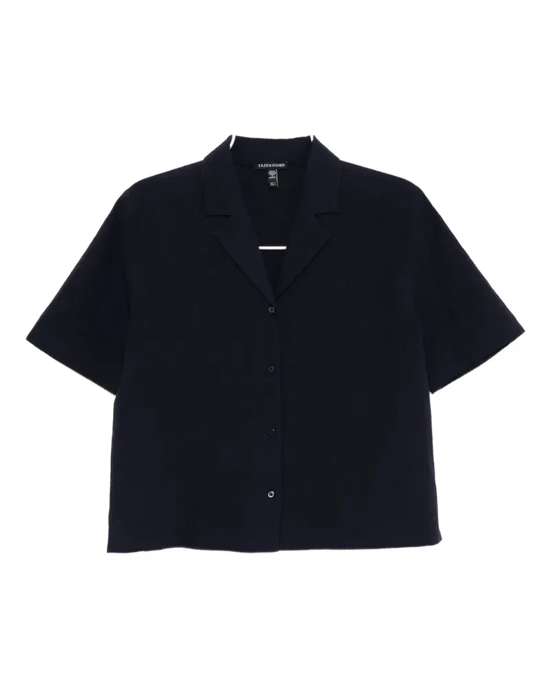 Eileen Fisher notch collar shirt - Blau Blau