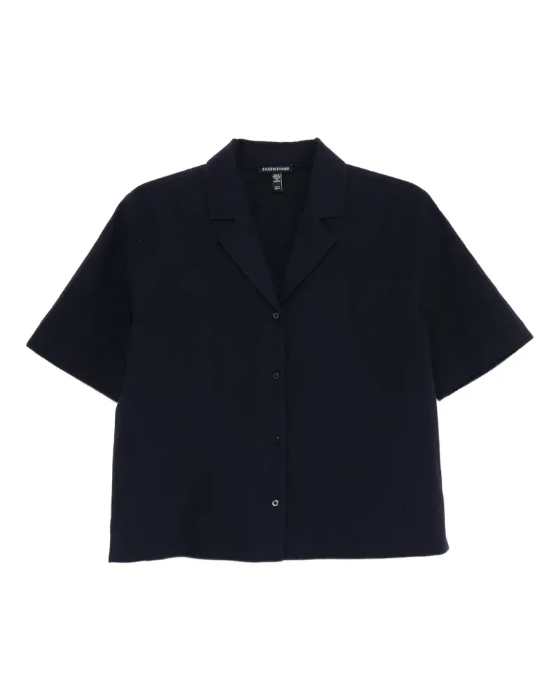 Eileen Fisher Hemd mit Reverskragen - Blau Blau