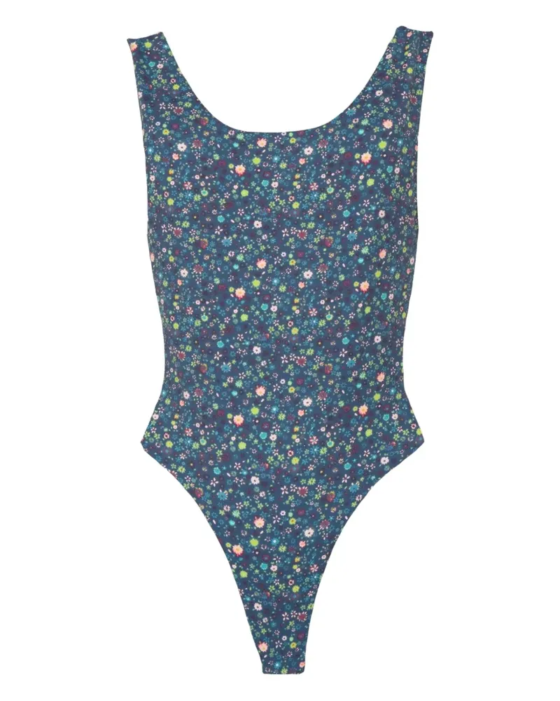 LHD key biscayne floral bodysuit - Blau Blau