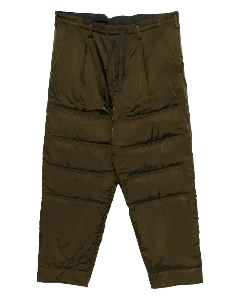 Yohji Yamamoto Wattierte Hose - Grün Grün