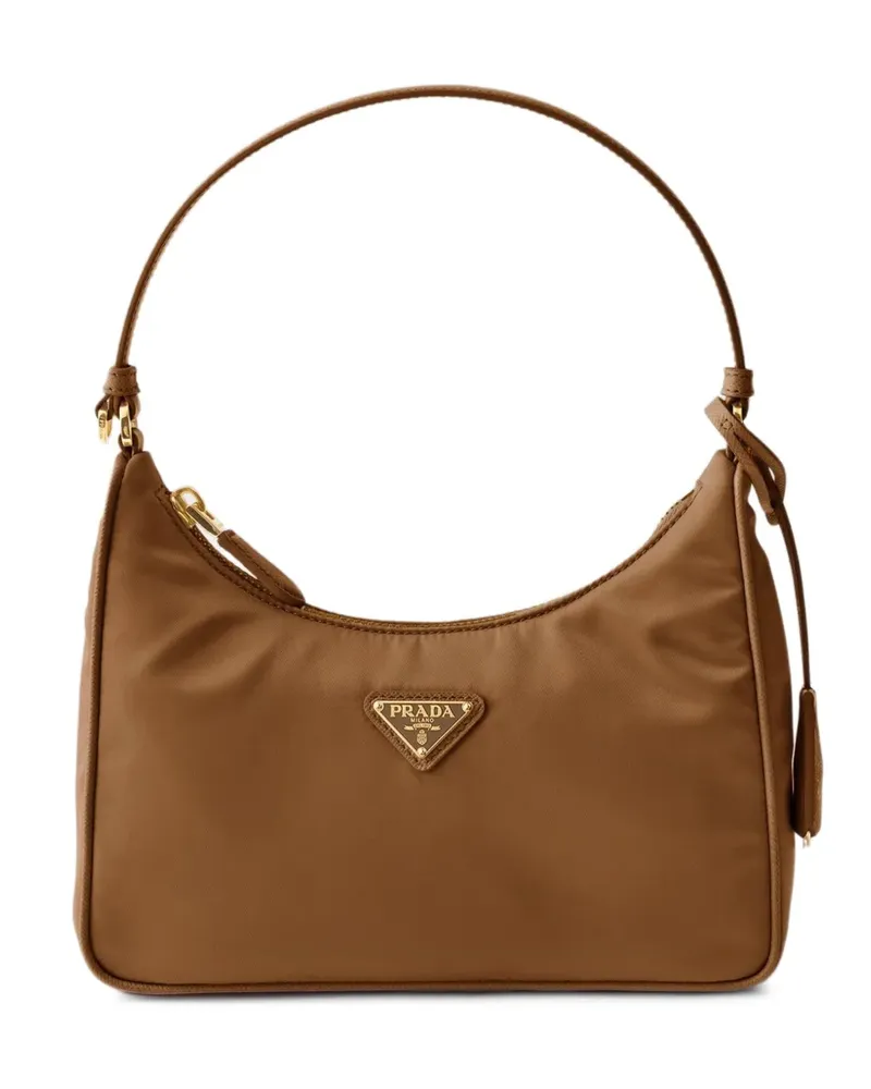 Prada Re-Edition 2005 Re-Nylon and Saffiano mini bag - Nude Nude