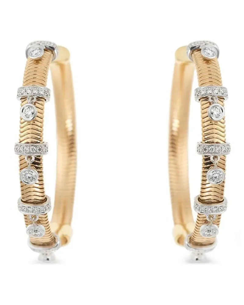 Nikos Koulis Feelings Creolen mit Diamanten - Gold Gold