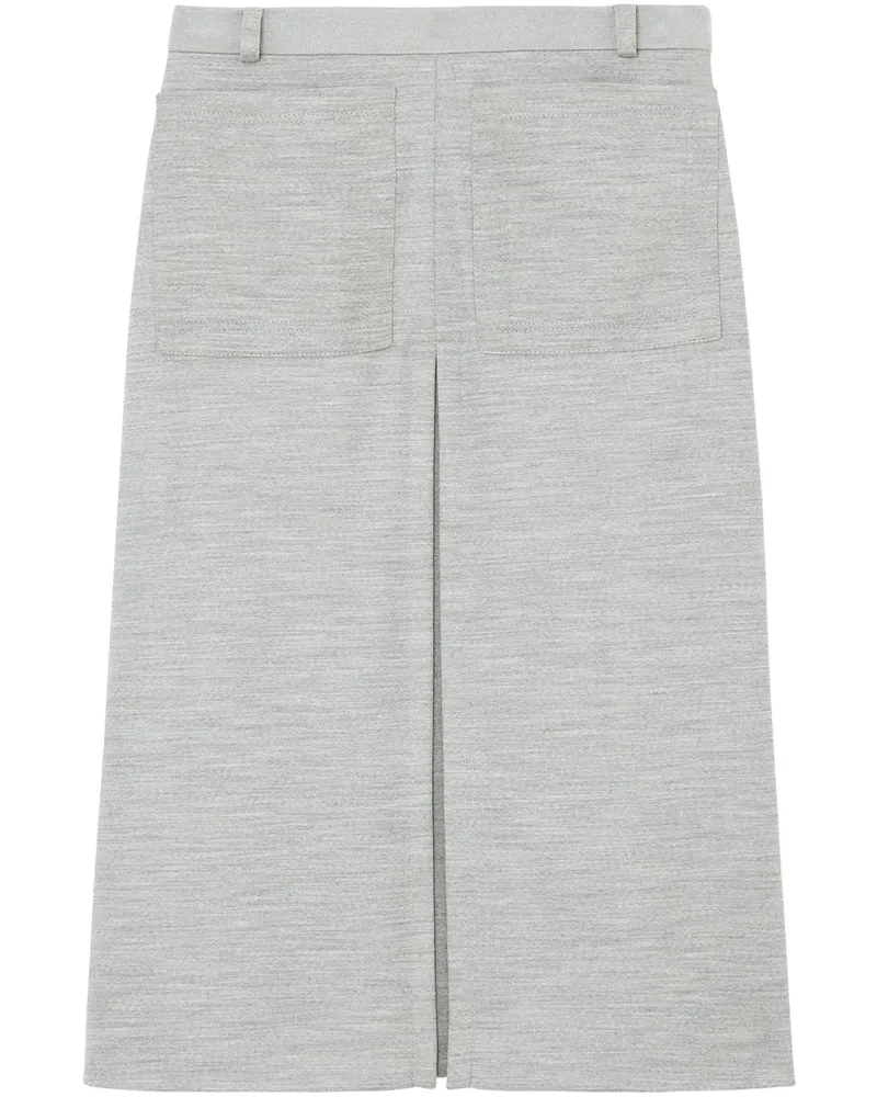 Burberry Rock mit Kellerfalte - Grau Grau