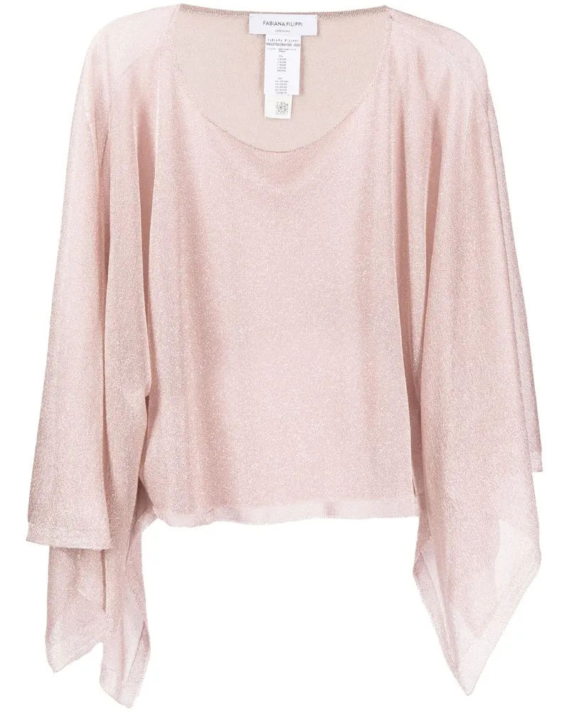 Fabiana Filippi Drapierte Bluse Rosa