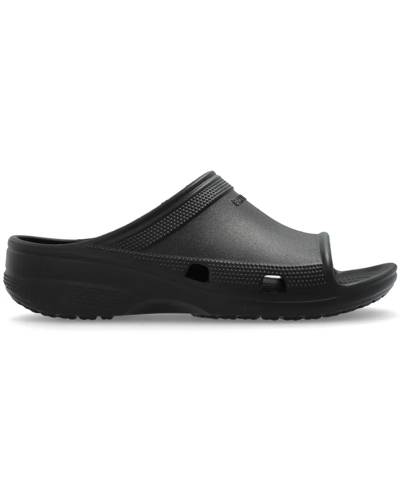 Balenciaga Crocs Pantoletten Schwarz