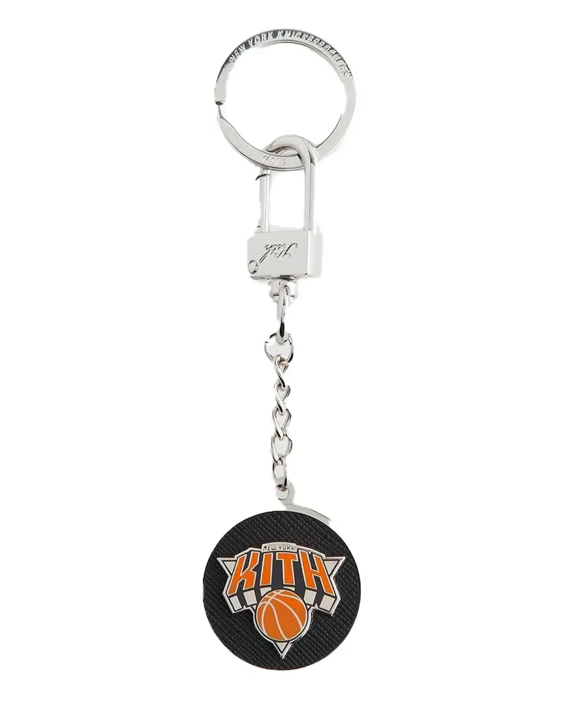 KITH logo-print keychain - Silber Silber
