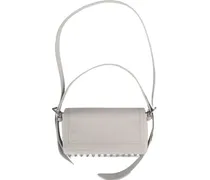 stud-embellished crossbody bag - Nude