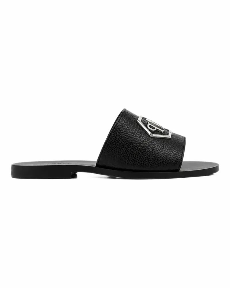 Philipp Plein Big Hexagon Sandalen - Schwarz Schwarz