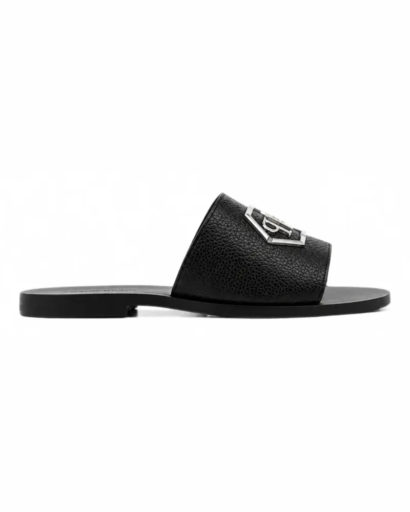 Philipp Plein Big Hexagon Sandalen - Schwarz Schwarz