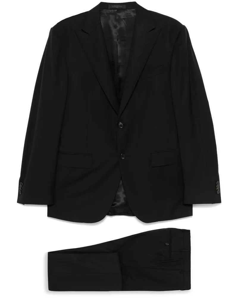 Corneliani Einreihiger Anzug - Schwarz Schwarz