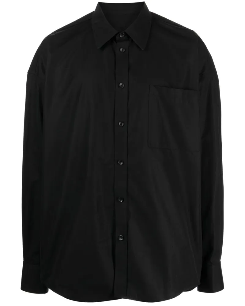 Alexander Wang Button-down-Hemd aus Baumwolle Schwarz