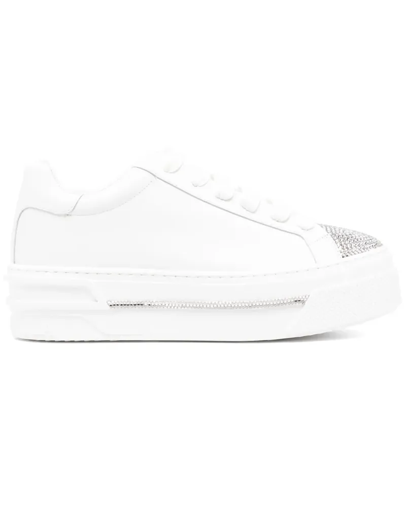 René Caovilla Sneakers mit Schnürung - Weiß Weiß