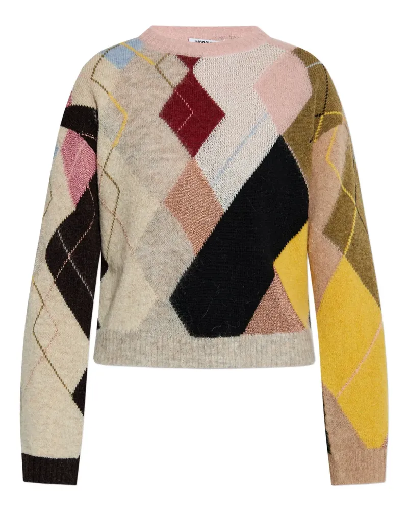 Moschino Gemusterter Pullover - Nude Nude