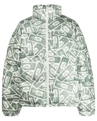 VETEMENTS Gefütterte Jacke mit Million Dollar-Print Grün