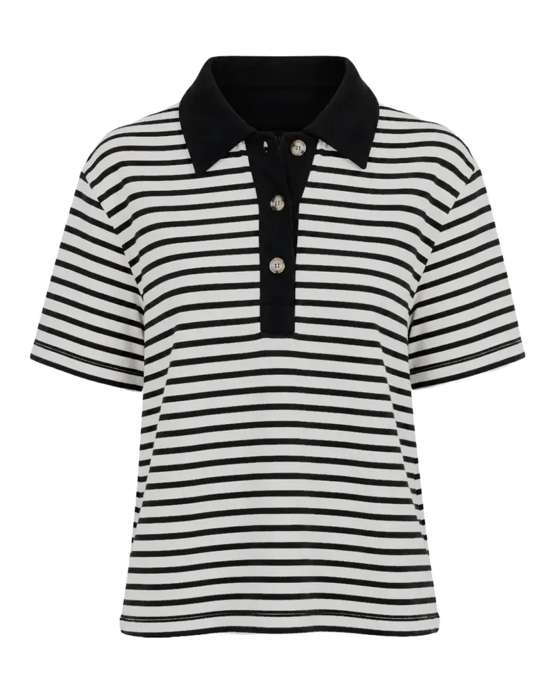 Xírena Kellie striped polo top - Weiß Weiß