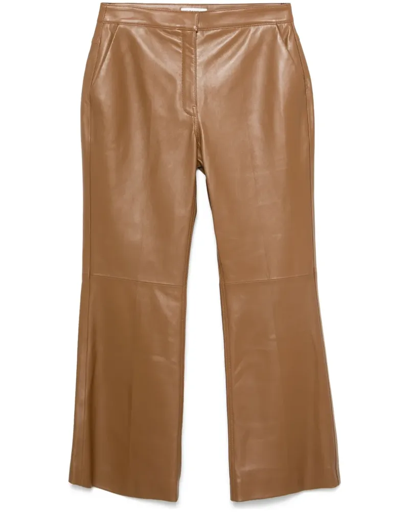 Jil Sander Hose aus Leder - Braun Braun