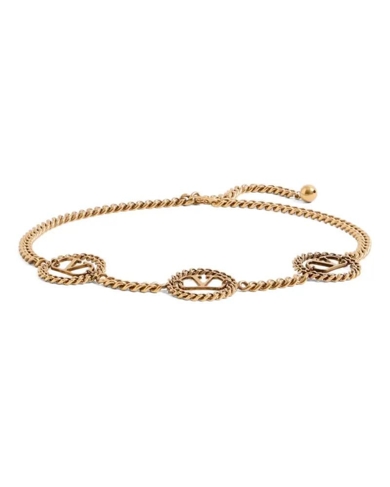 Valentino Garavani Kettengürtel mit VLogo - Gold Gold