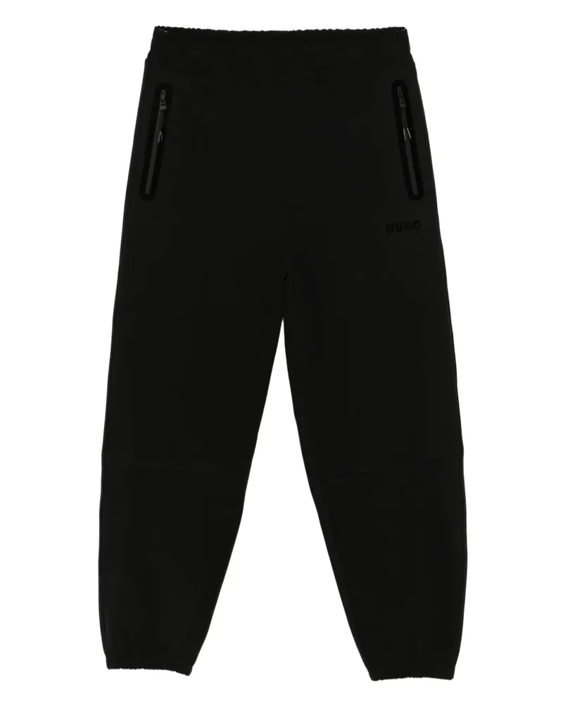 HUGO BOSS Jogginghose mit Logo-Print - Schwarz Schwarz