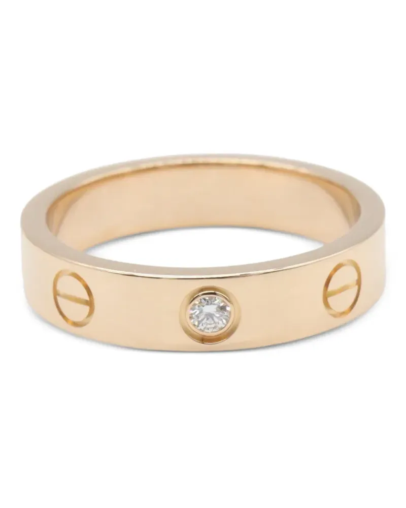 Cartier 2010s mini Love Ring mit Diamant - Rosa Rosa