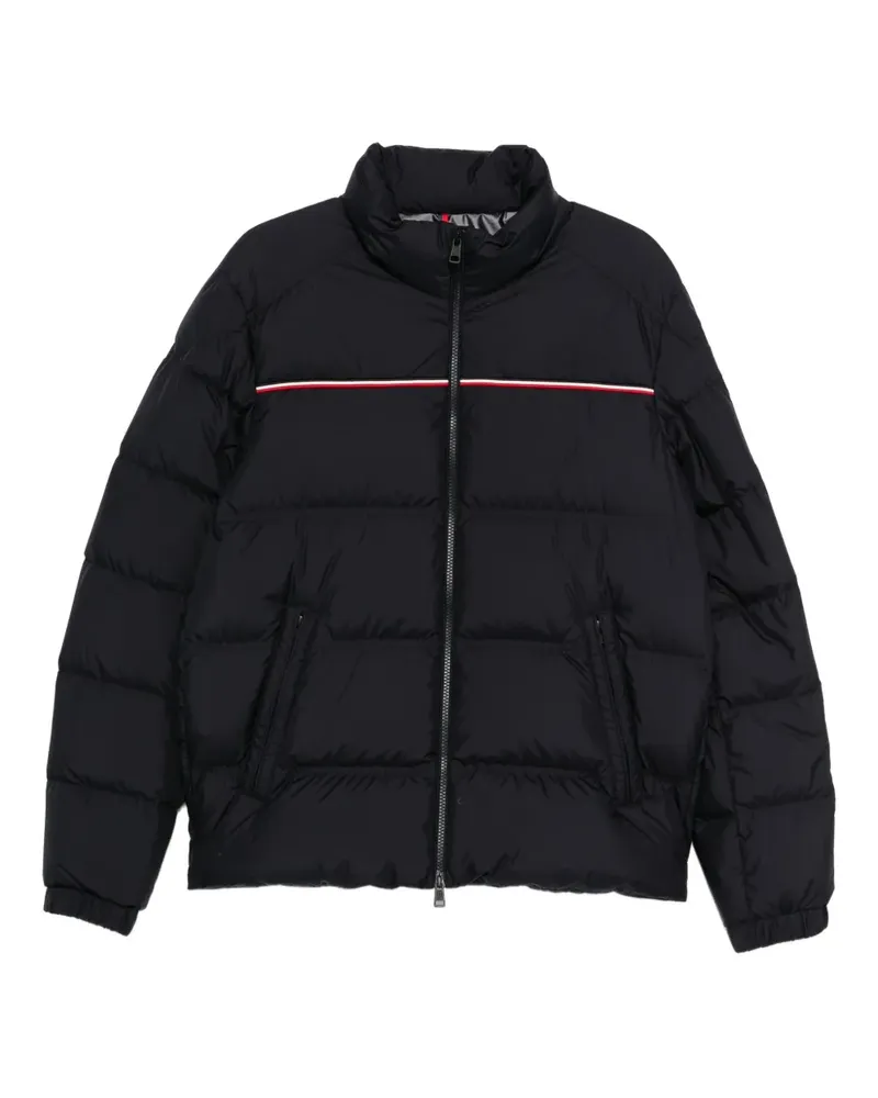 Moncler Gefütterte Jacke mit Logo-Patch - Blau Blau