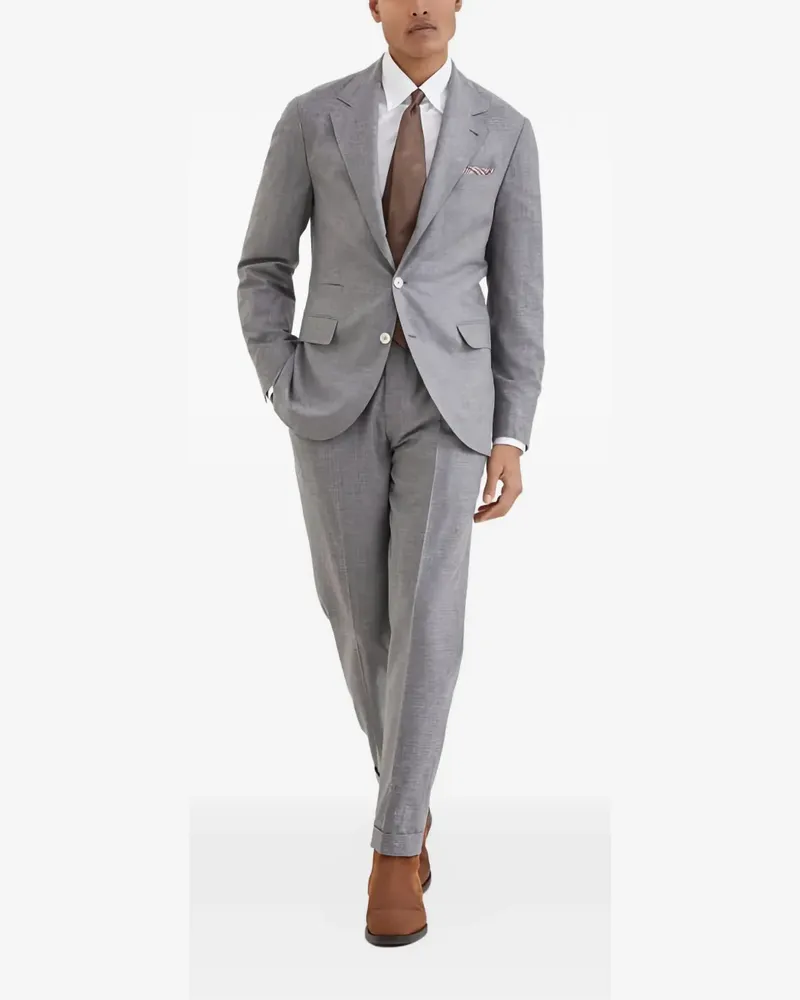 Brunello Cucinelli two-button tailored suit - Grau Grau