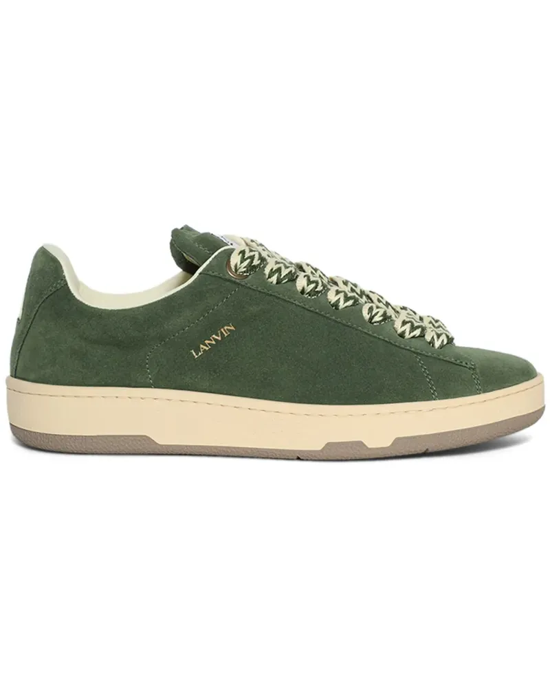 Lanvin Curb Lite Sneakers aus Wildleder - Grün Grün
