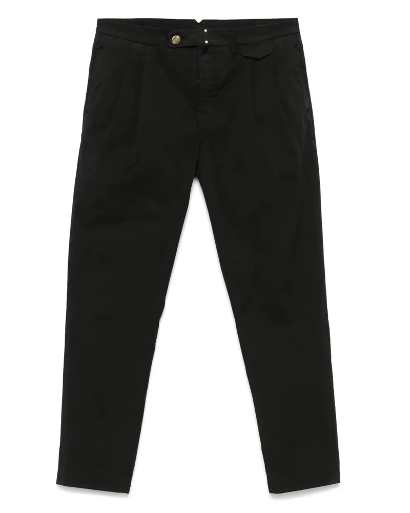 Incotex Hose mit geradem Bein - Schwarz Schwarz