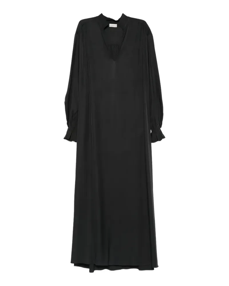 By Malene Birger Daylia Maxikleid mit V-Ausschnitt - Schwarz Schwarz