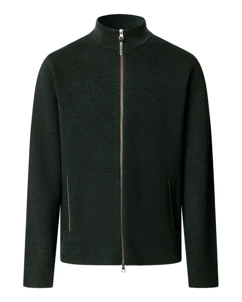 Hackett Milano Cardigan aus Merinowolle - Grün Grün