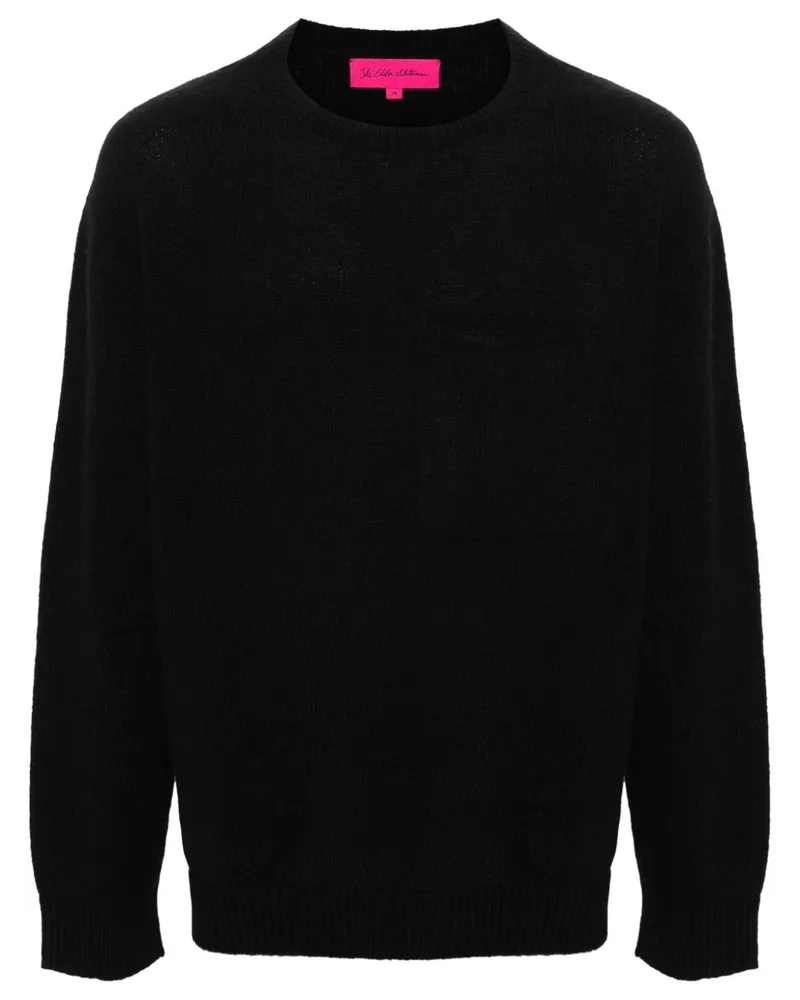 The Elder Statesman Gestrickter Nimbus Pullover Schwarz