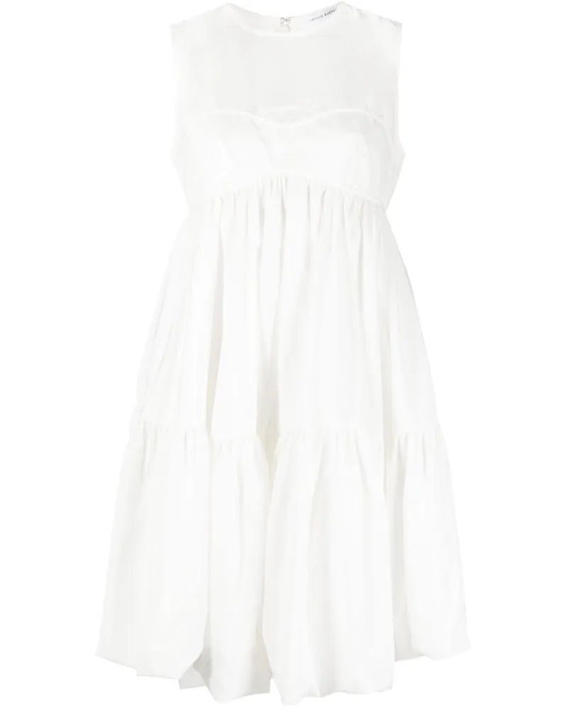 Cecilie Bahnsen Minikleid mit Schleife - Weiß Weiß