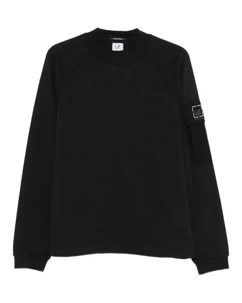 C.P. Company Metropolis Series Sweatshirt mit Raglanärmeln - Schwarz Schwarz