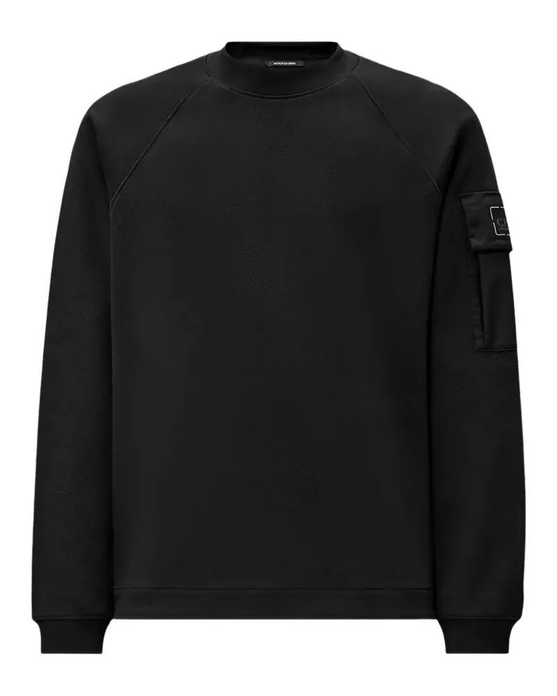 C.P. Company Metropolis Series Sweatshirt mit Raglanärmeln - Schwarz Schwarz