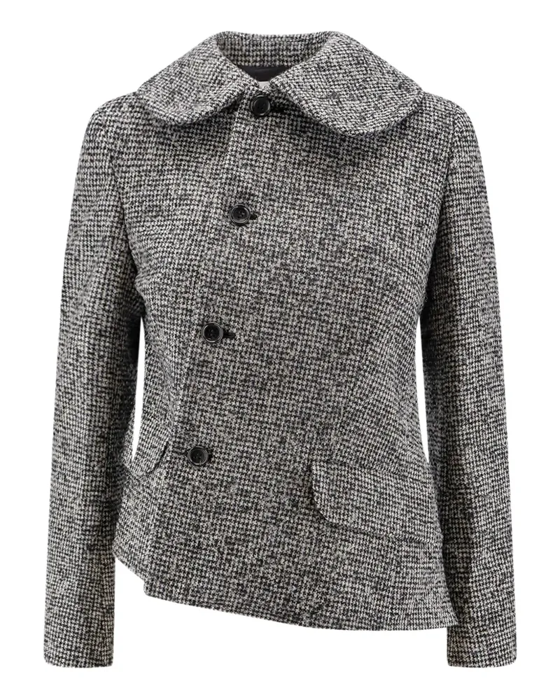 Comme des Garçons asymmetrical flap-pocket jacket - Schwarz Schwarz